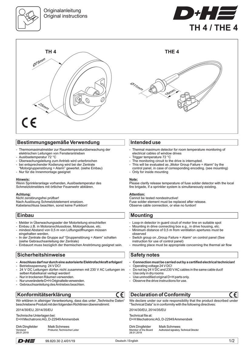 D+H TH 4 Manual de usuario