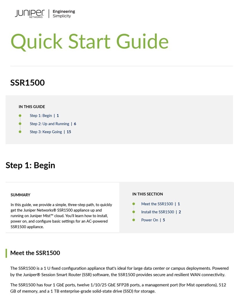 Juniper SSR1500 Manual de usuario