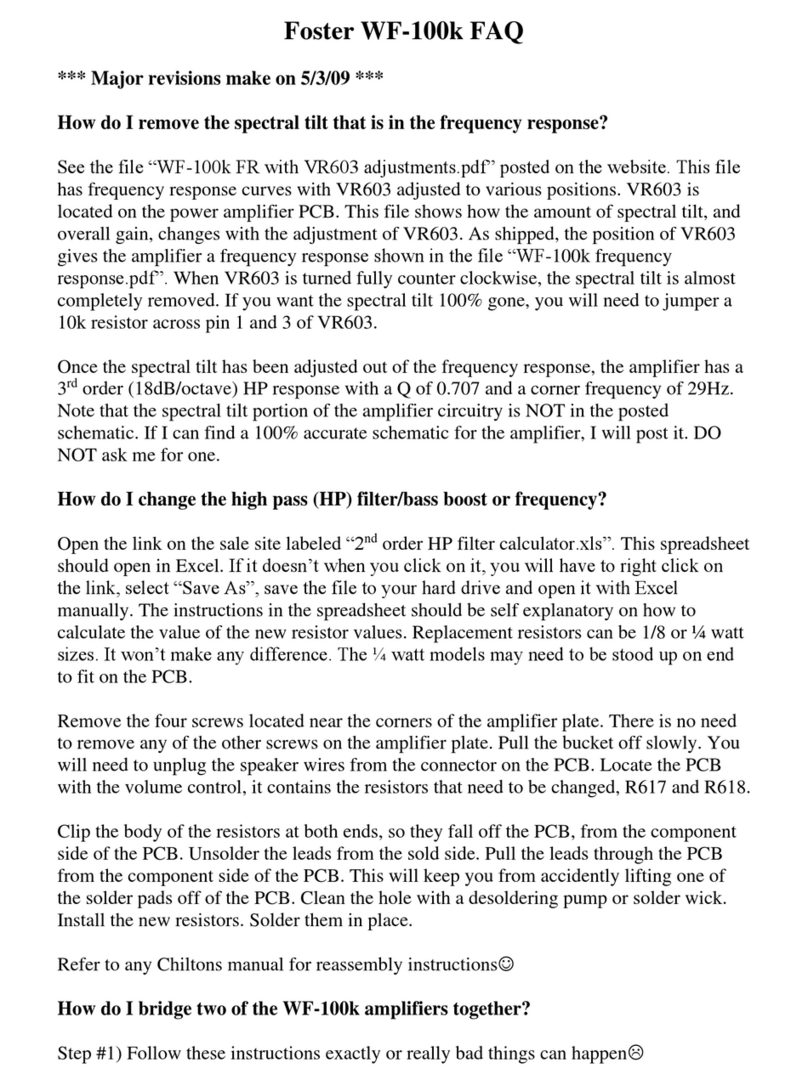 Foster WF-100k Guía de instalación Foster WF-100k Guía de instalación