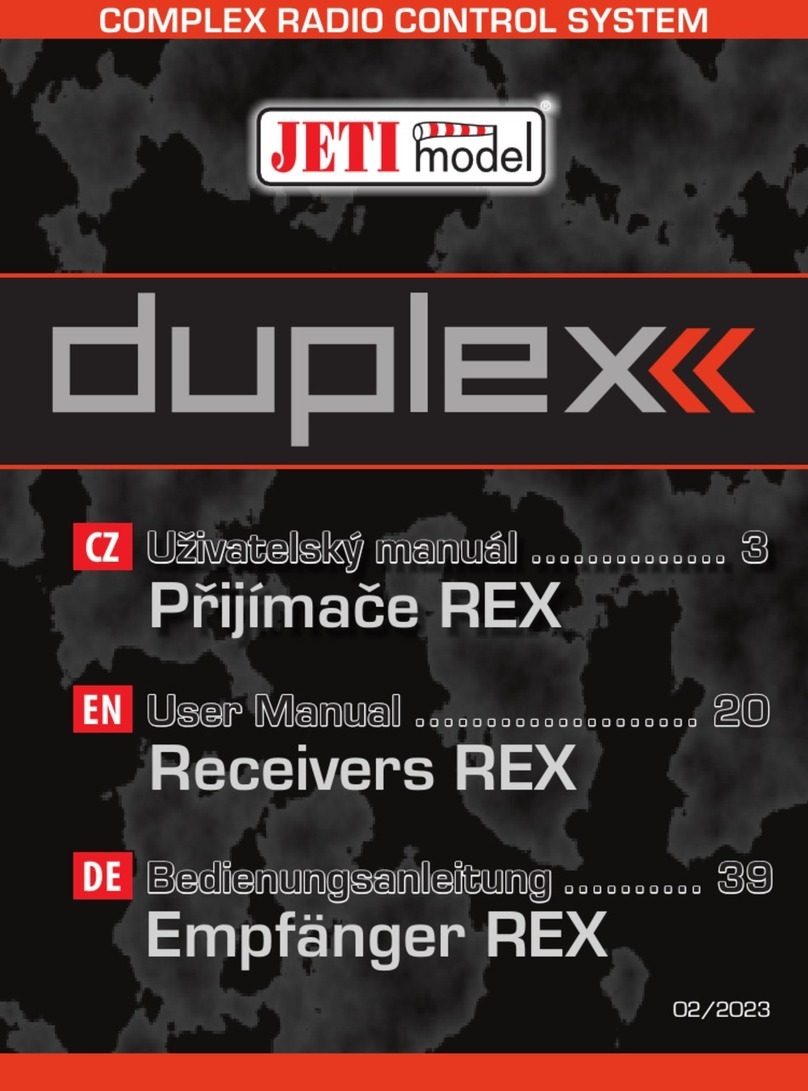 JETI model DUPLEX REX3 Manual de usuario JETI model DUPLEX REX3 Manual de usuario