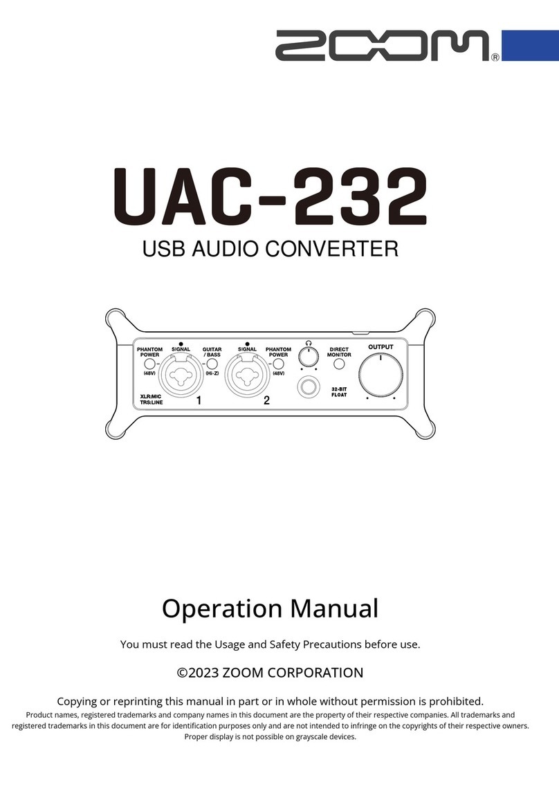 Zoom UAC-232 Manual de usuario