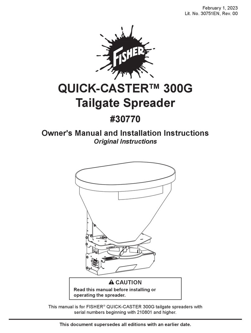 Fisher QUICK-CASTER 300G Instrucciones de funcionamiento Fisher QUICK-CASTER 300G Instrucciones de funcionamiento