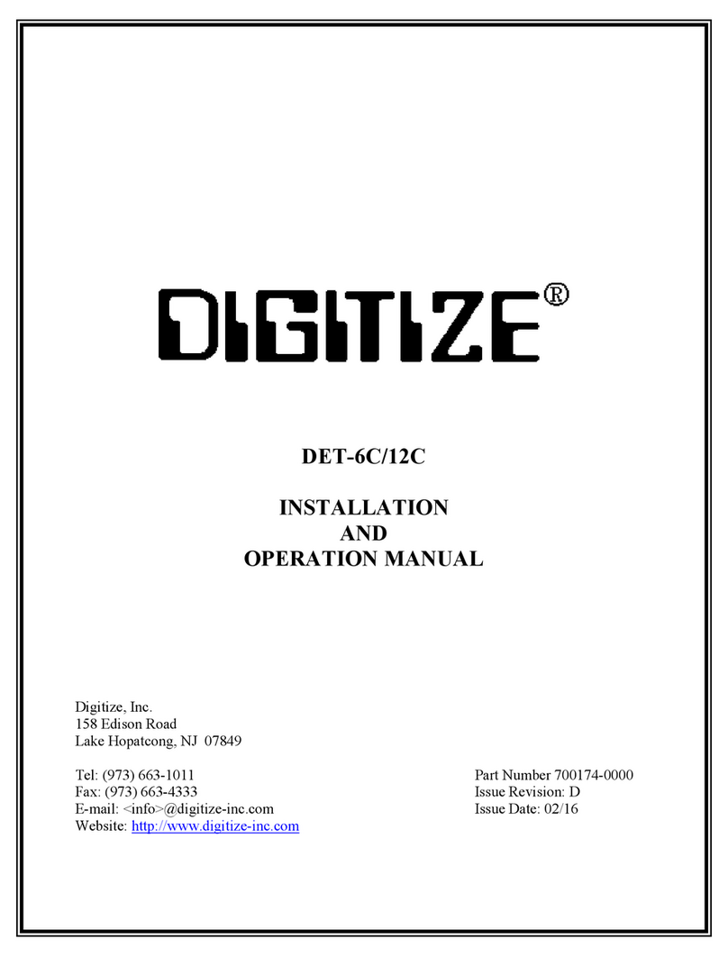 DIGITIZE DET-6C Manual de usuario