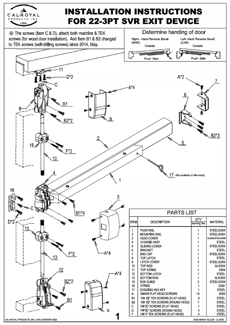 Cal-Royal 22-3PT Manual de usuario