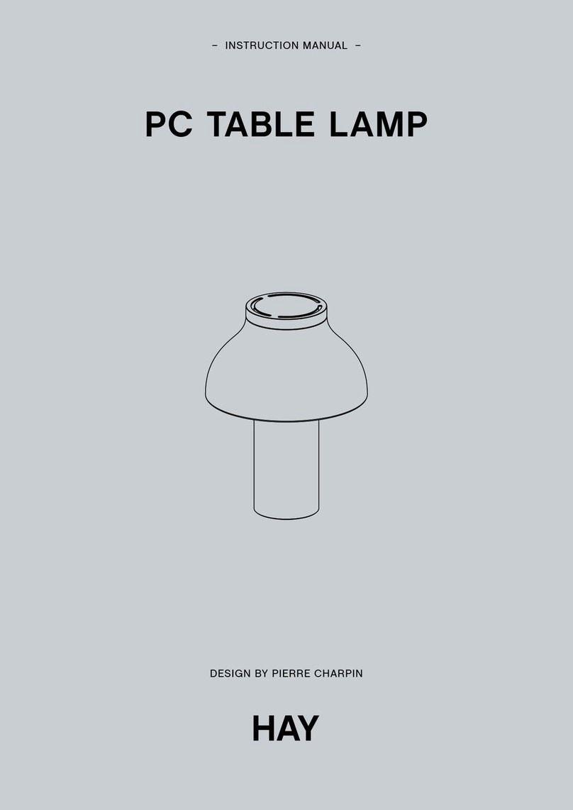 Hay PC TABLE LAMP Manual de usuario
