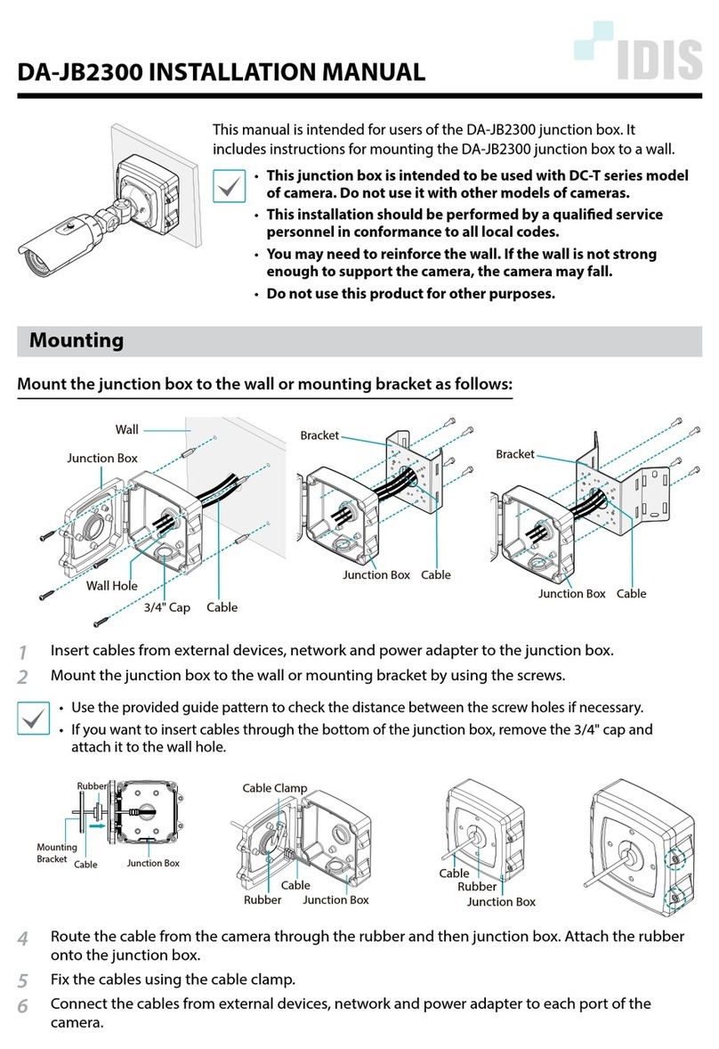 Idis DA-JB2300 Manual de usuario