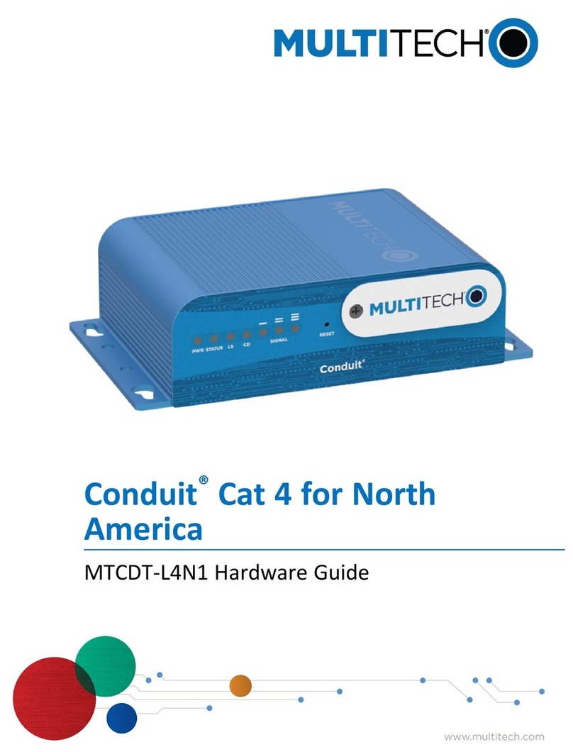 Multitech Conduit MTCDT-L4N1 Instrucciones de instalación Multitech Conduit MTCDT-L4N1 Instrucciones de instalación