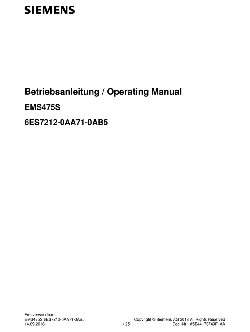 Siemens EMS475S Manual de usuario Siemens EMS475S Manual de usuario