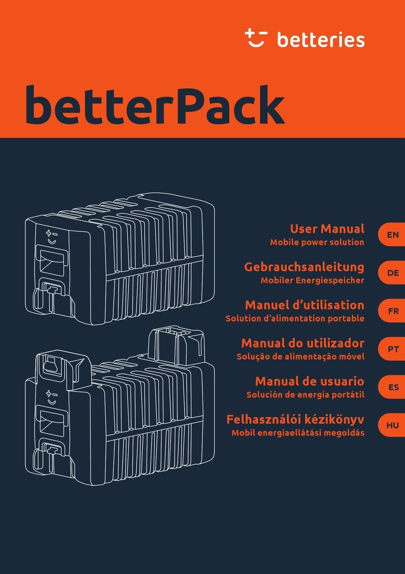 betteries betterPack Manual de usuario