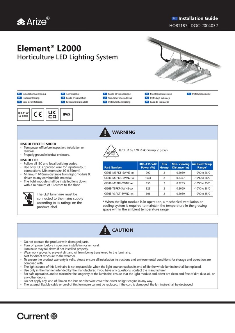 Arize Element L2000 Manual de usuario