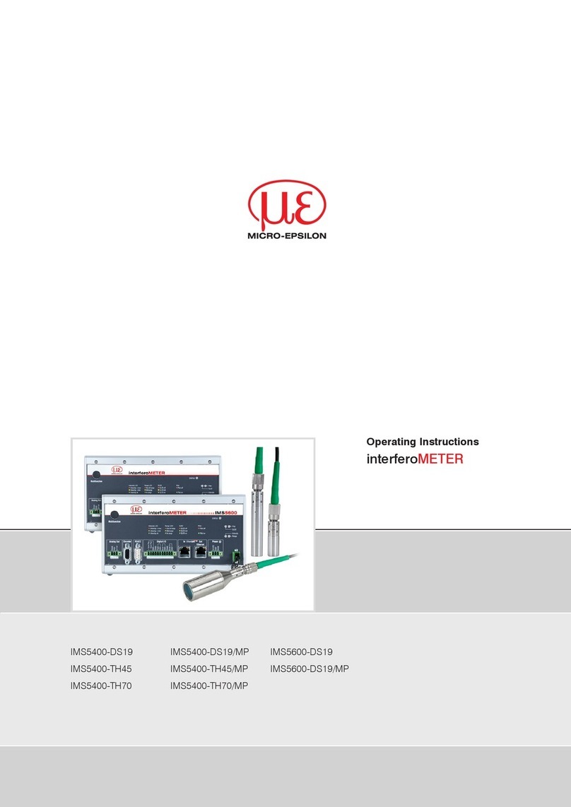 MICRO-EPSILON interferoMETER Manual de usuario
