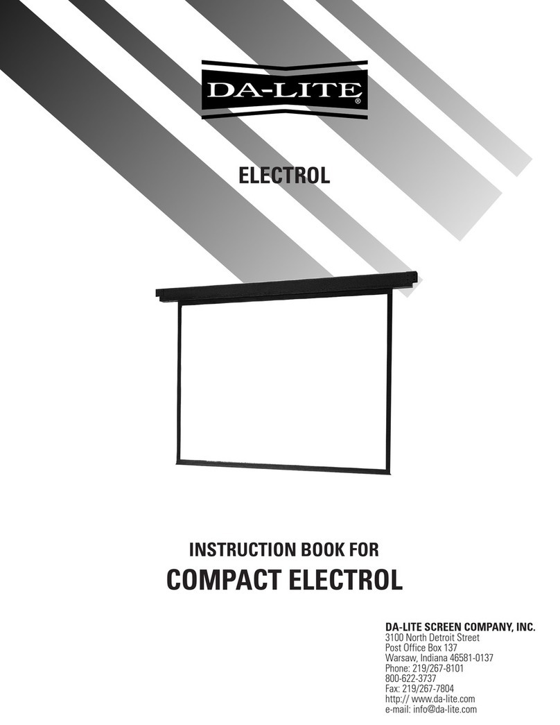 Da-Lite ELECTROL Manual de usuario