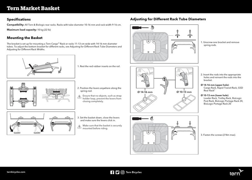 Tern Market Basket Manual de usuario
