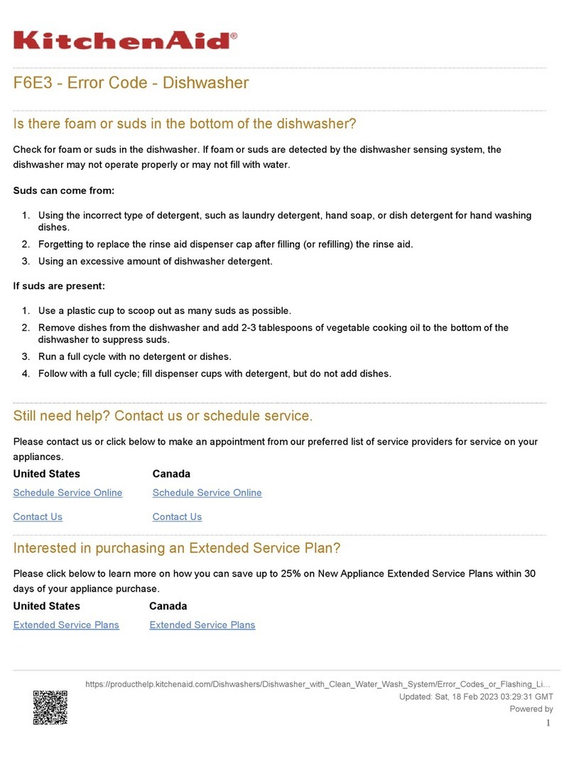 KitchenAid F6E3 Guía del administrador KitchenAid F6E3 Guía del administrador