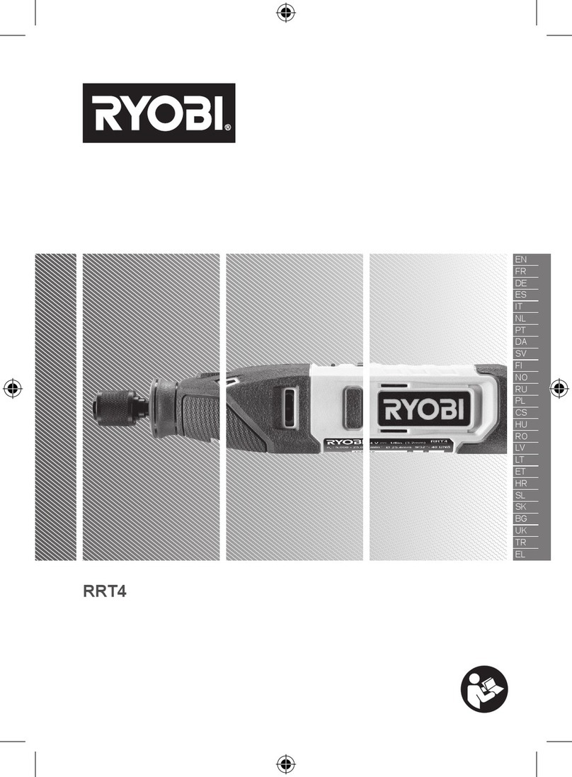 Ryobi RRT4 Manual de usuario