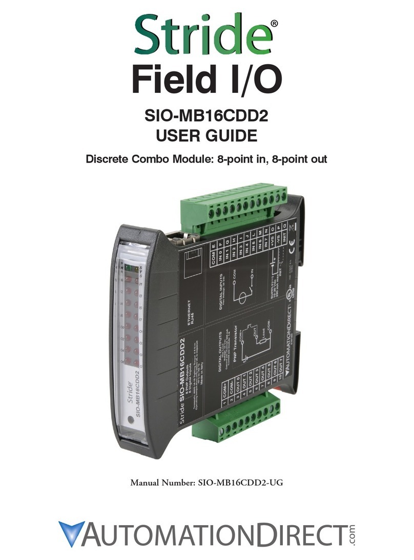 STRIDE SIO-MB16CDD2 Manual de usuario