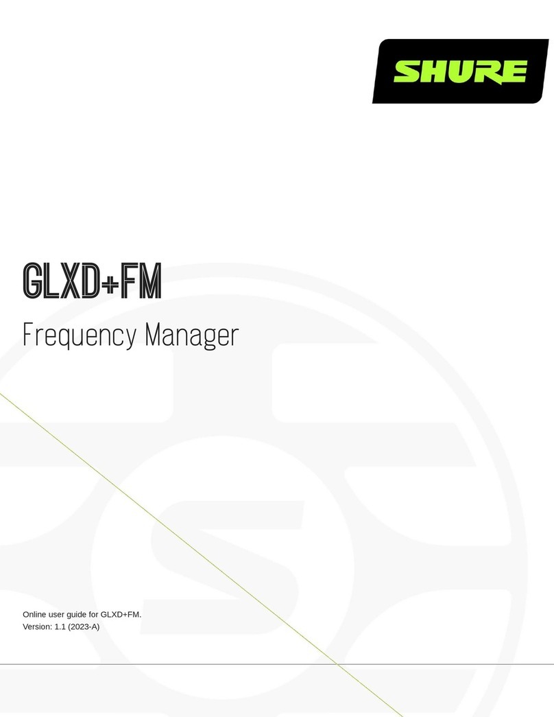 Shure GLXD Plus FM Manual de usuario Shure GLXD Plus FM Manual de usuario