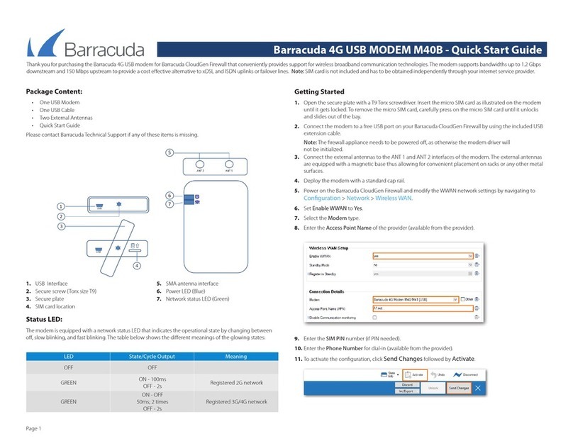 Barracuda M40B Manual de usuario