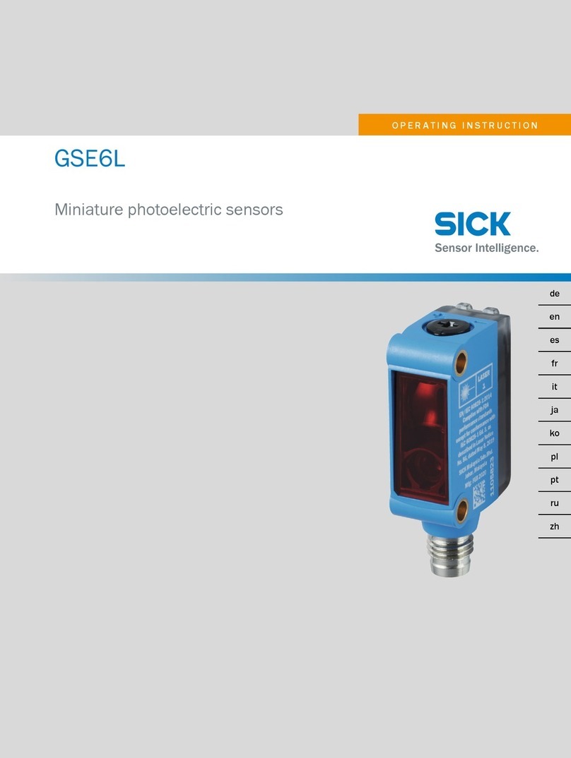 SICK GSE6L Series Manual de usuario