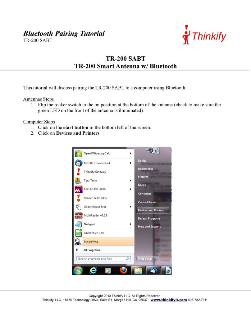 Thinkify TR-200 Manual de usuario