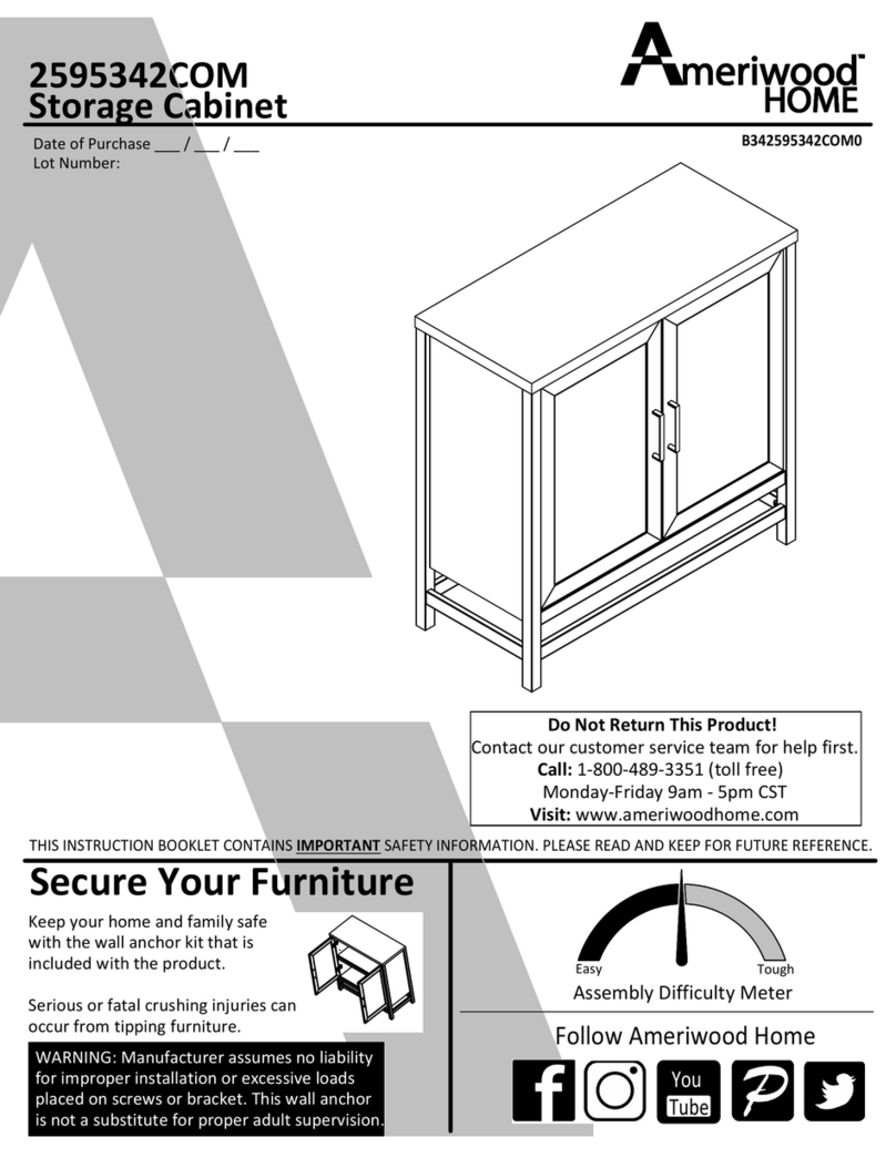 Ameriwood HOME 2595342COM Manual de usuario