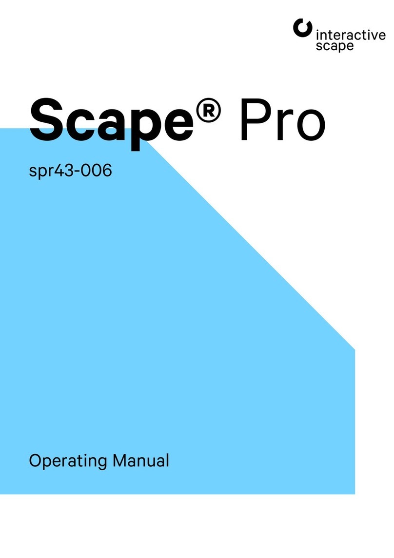 interactive scape Scape Pro spr43-006 Manual de usuario