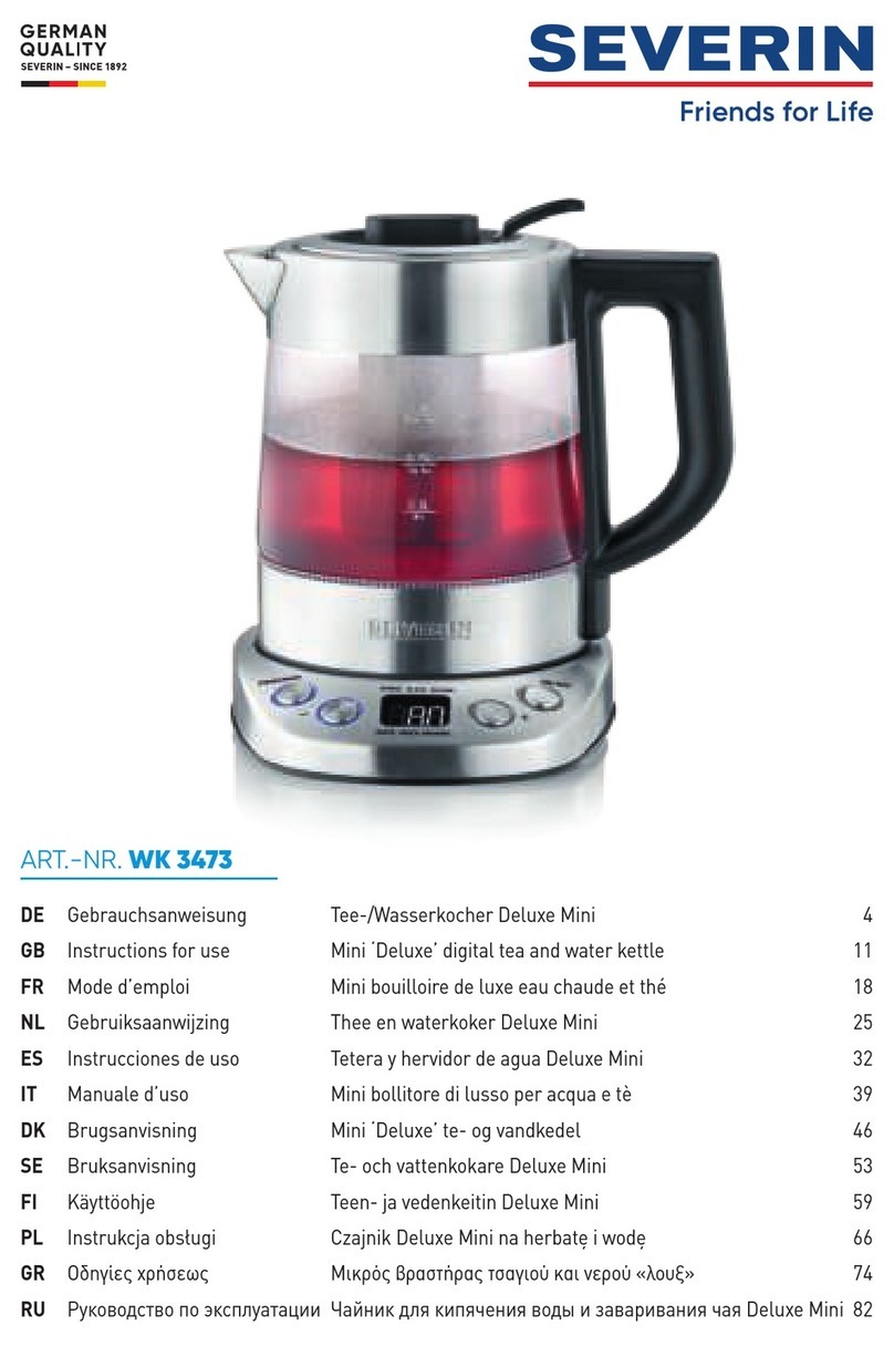 SEVERIN Deluxe WK 3473 Manual de usuario SEVERIN Deluxe WK 3473 Manual de usuario