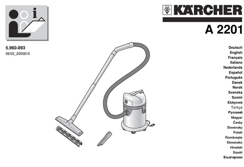 Kärcher A 2201 Manual de usuario