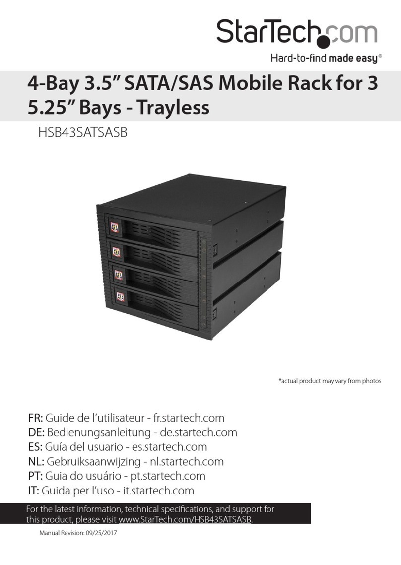 StarTech.com HSB43SATSASB Manual de usuario StarTech.com HSB43SATSASB Manual de usuario