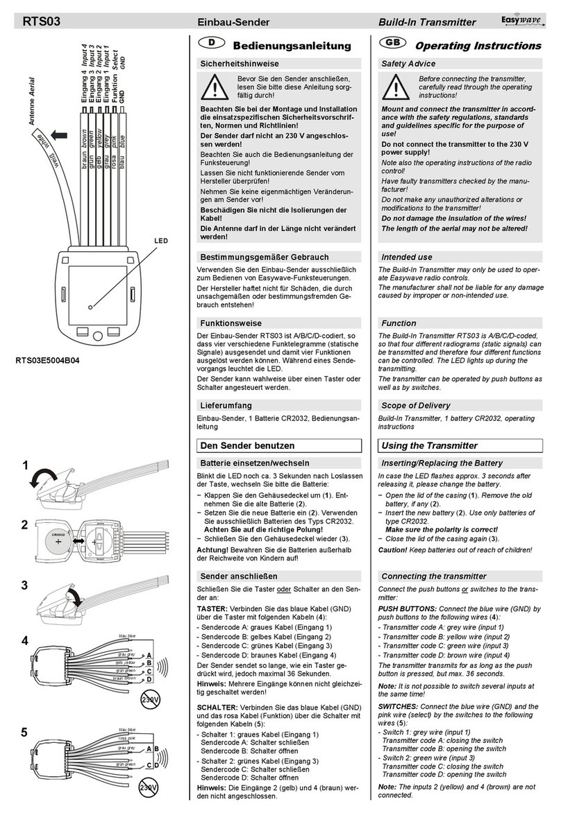 Easy wave RTS03 Manual de usuario