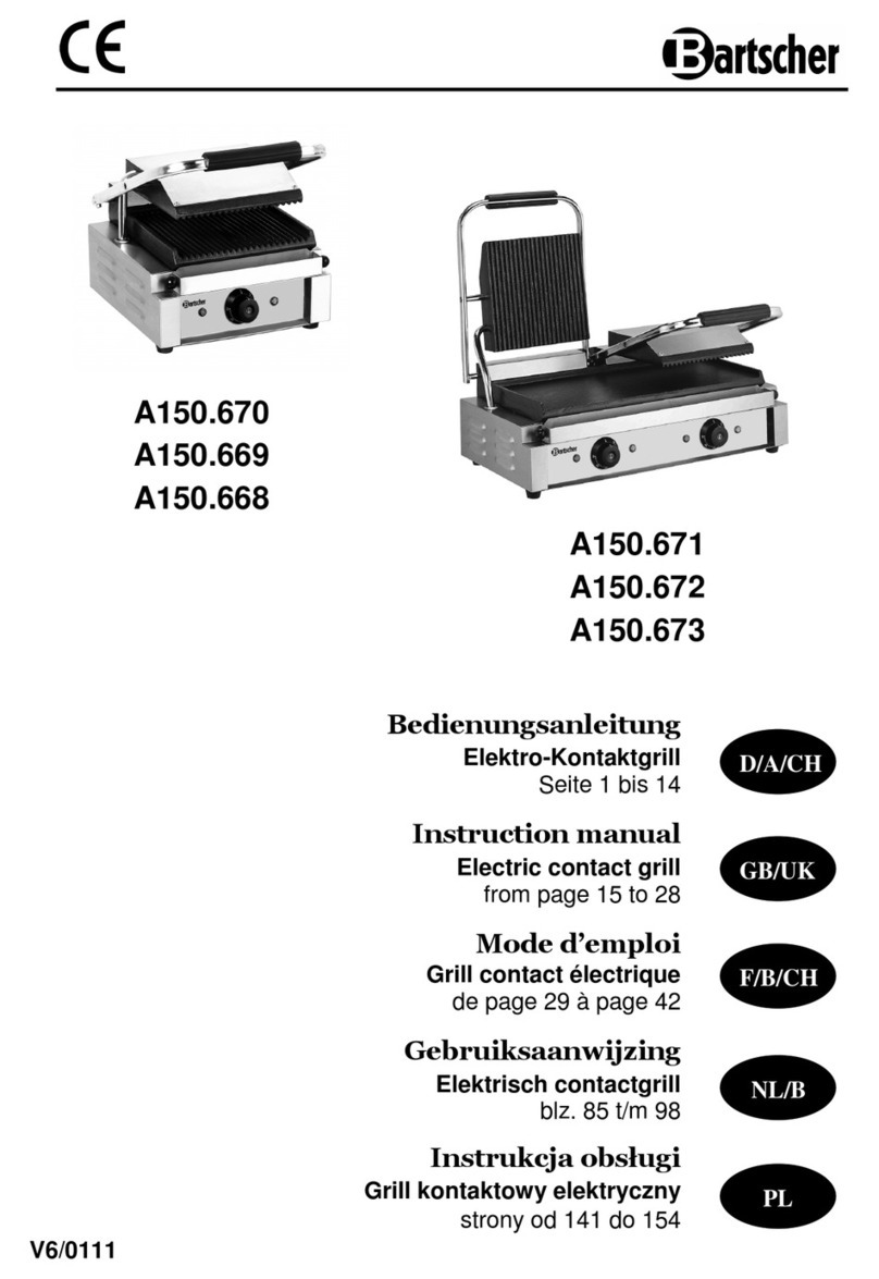 Bartscher A150669 Manual de usuario