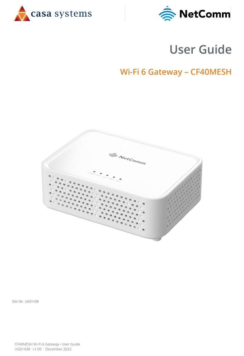 Casa Systems NetComm CF40MESH Manual de usuario