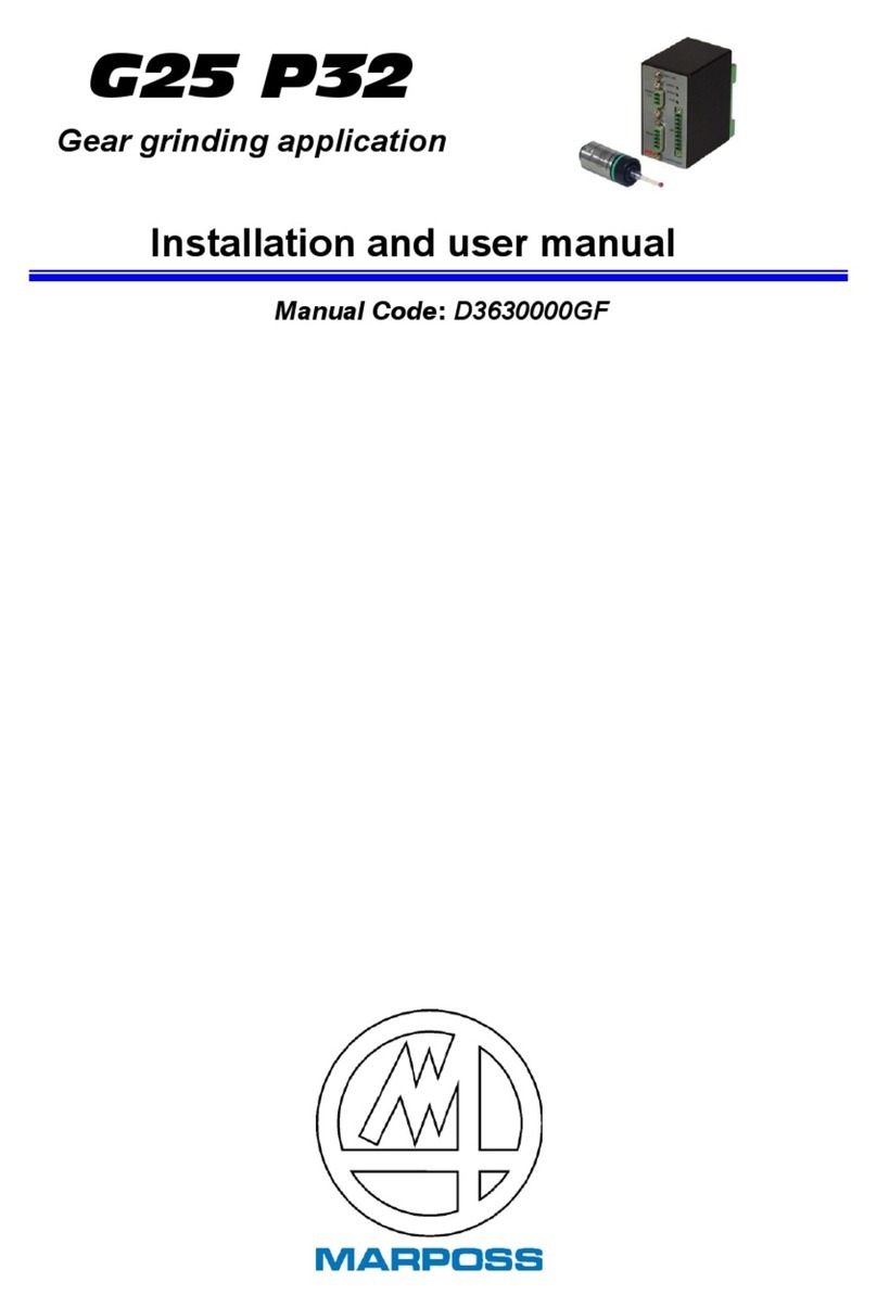 marposs G25 Manual de usuario