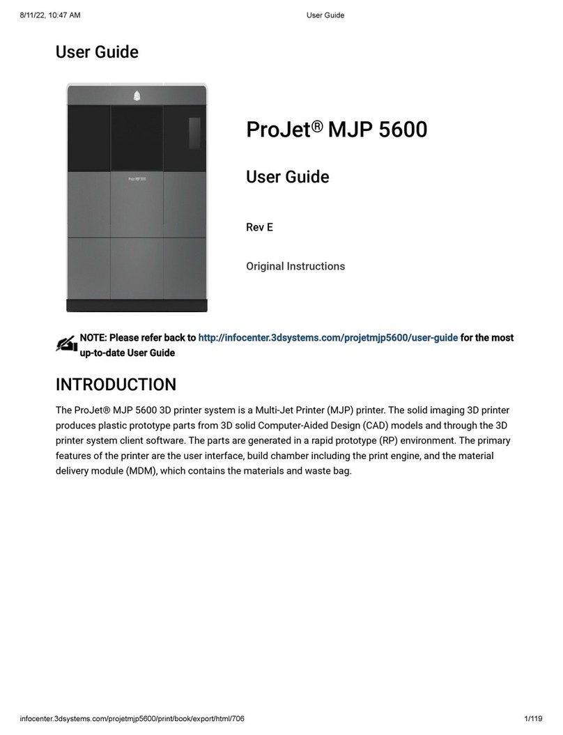 ProJet MJP 5600 Manual de usuario