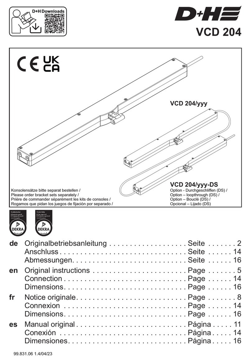 D+H VCD 204-TMS+ Set Manual de usuario