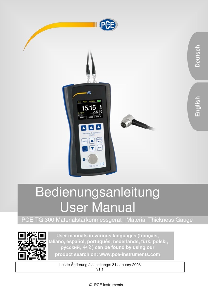 PCE Instruments PCE-TG 300-P5EE Manual de usuario