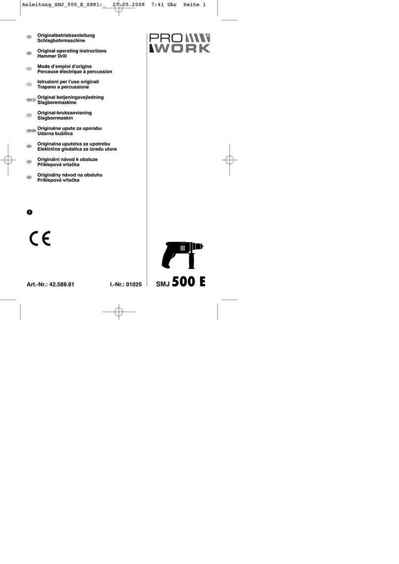 Pro Work SMJ 500 E Manual de usuario