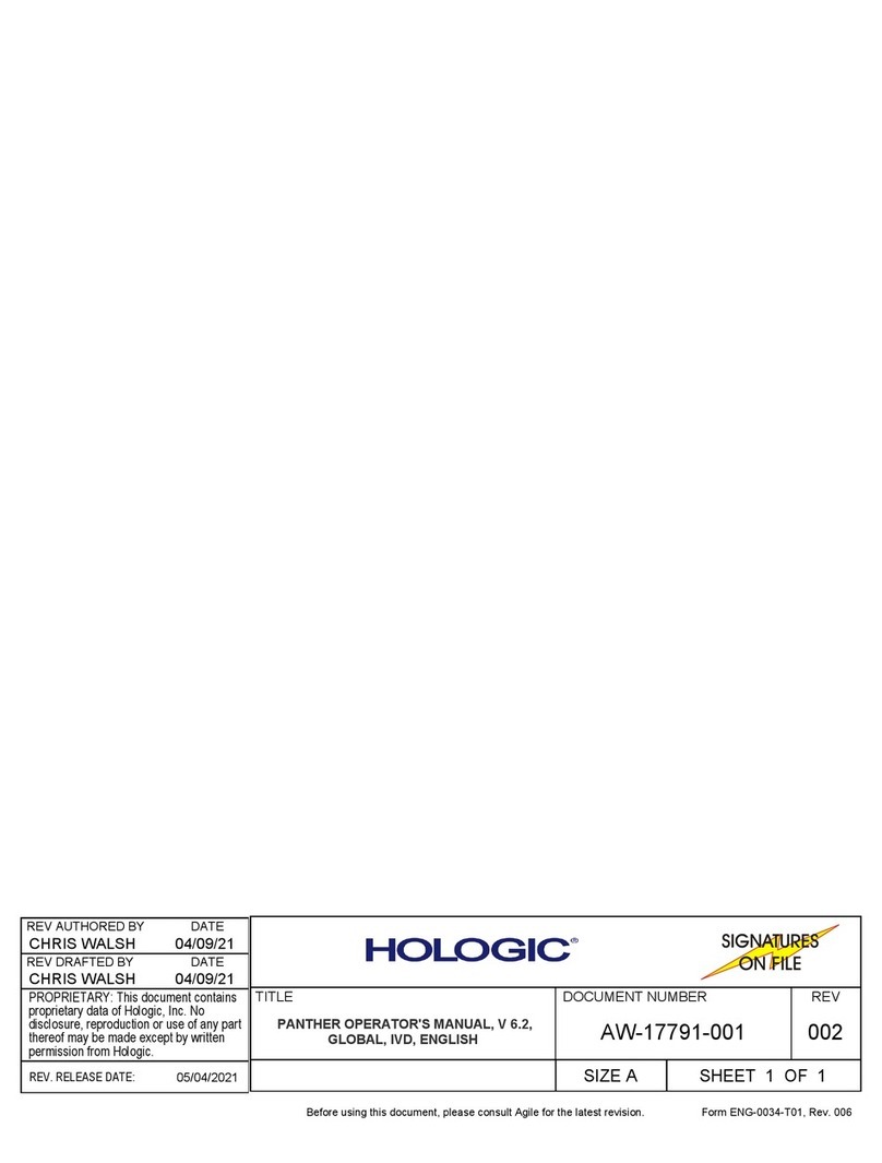 Hologic Panther System Manual de usuario Hologic Panther System Manual de usuario