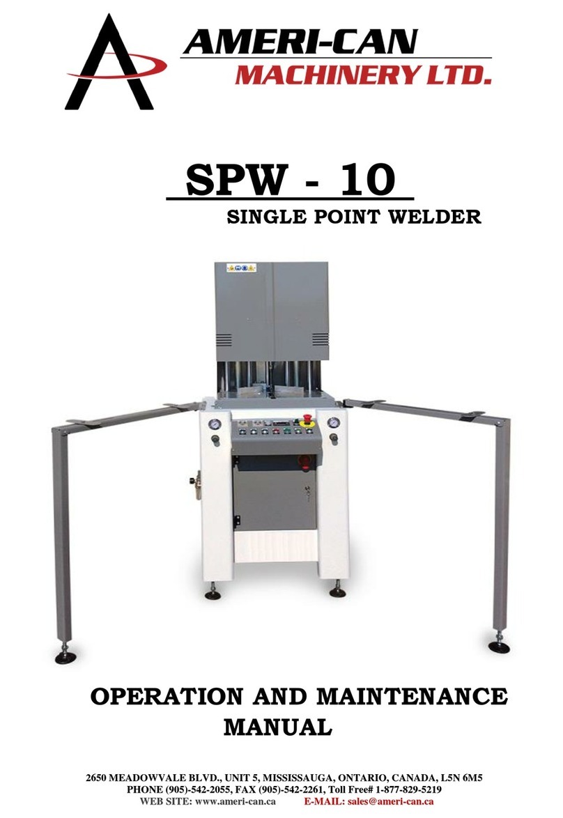 AMERI-CAN MACHINERY SPW-10 Manual de usuario