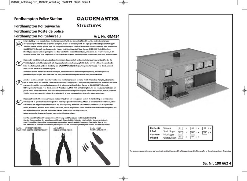 GAUGEMASTER Structures GM434 Manual de usuario