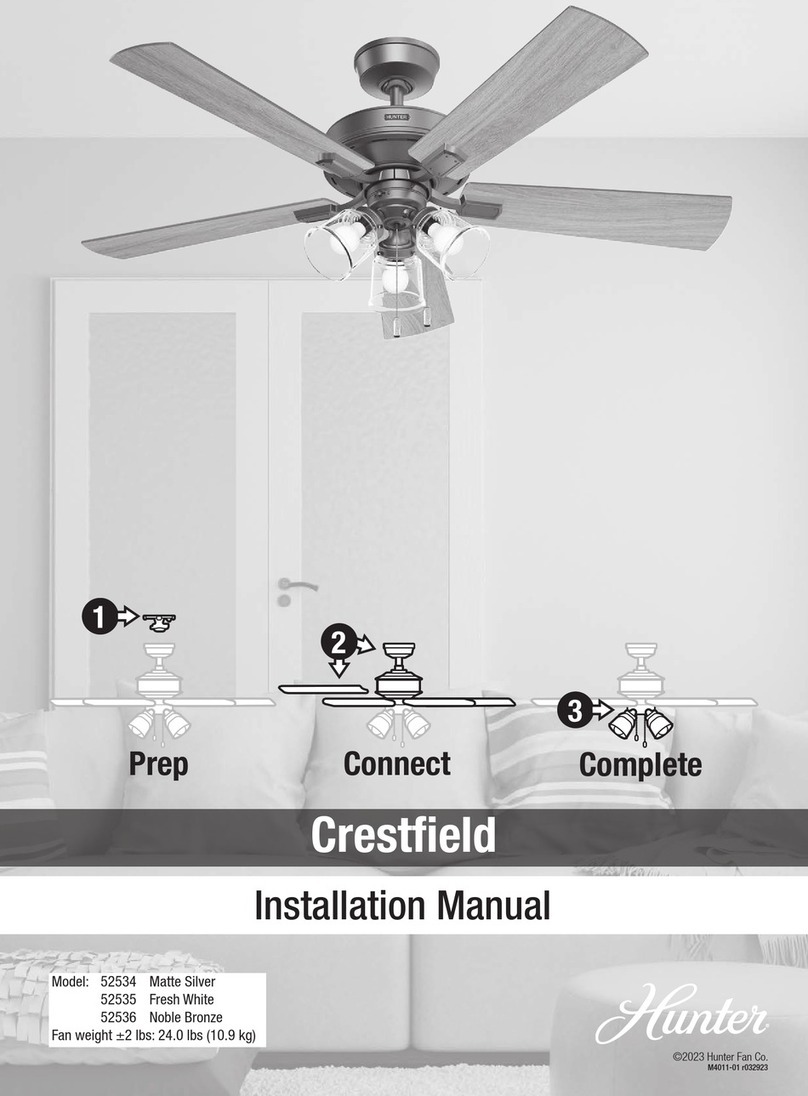 Hunter Crestfield Manual de usuario