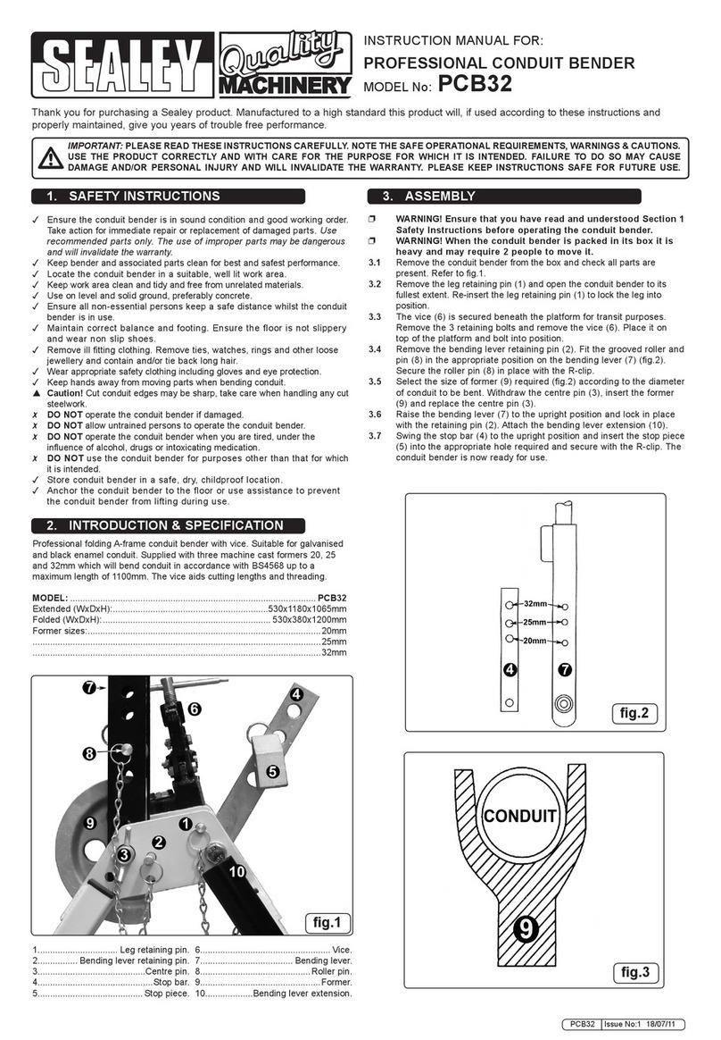 Sealey PCB32 Manual de usuario