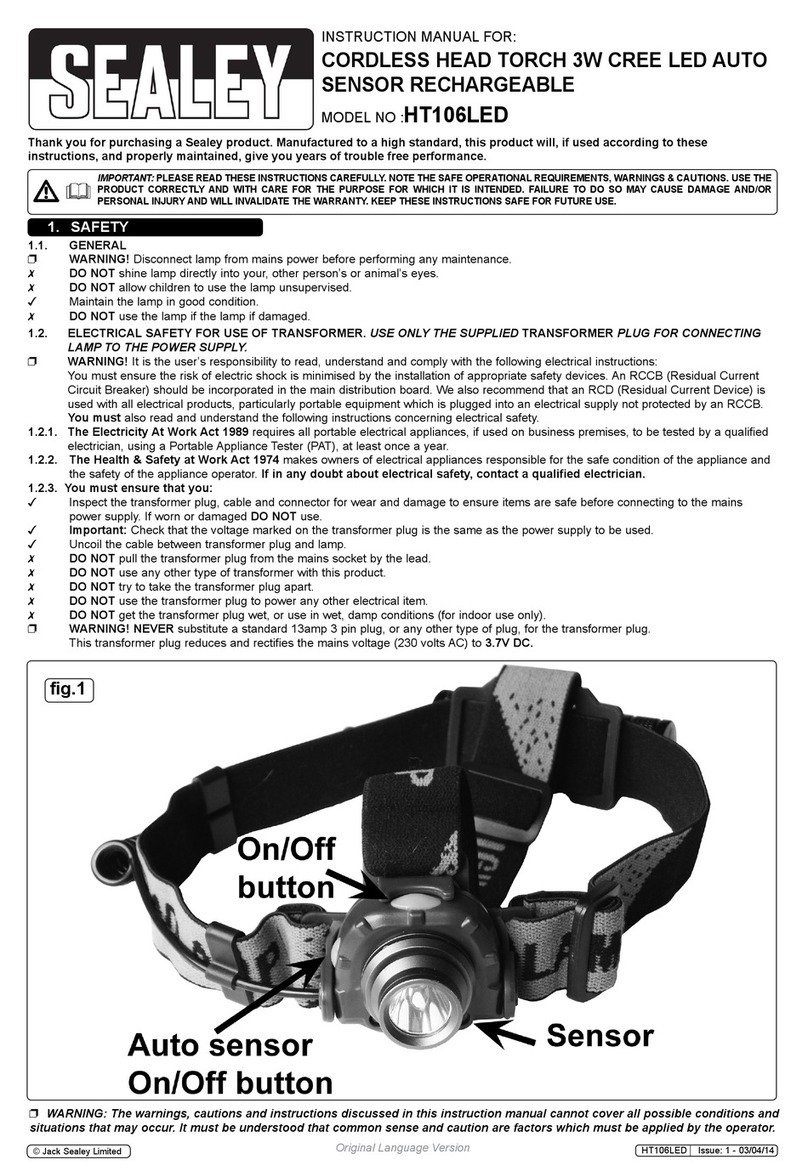 Sealey HT106LED Manual de usuario