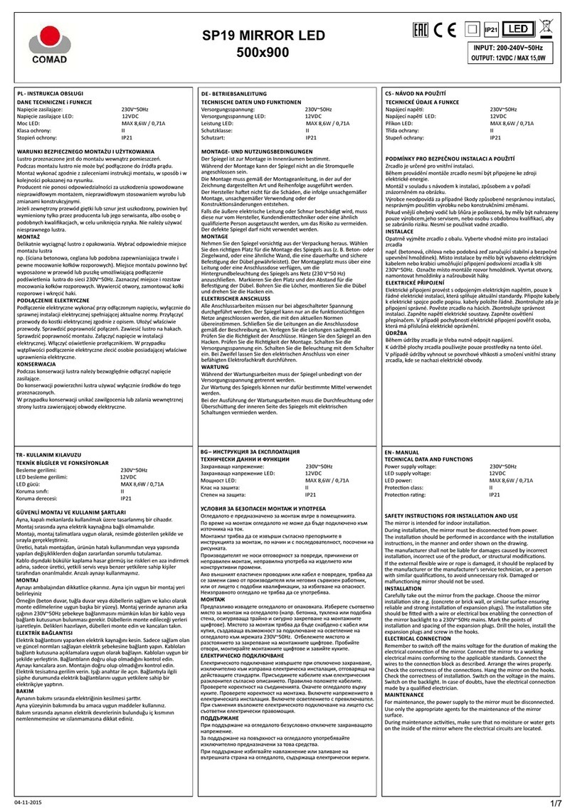 Comad SP19 Manual de usuario