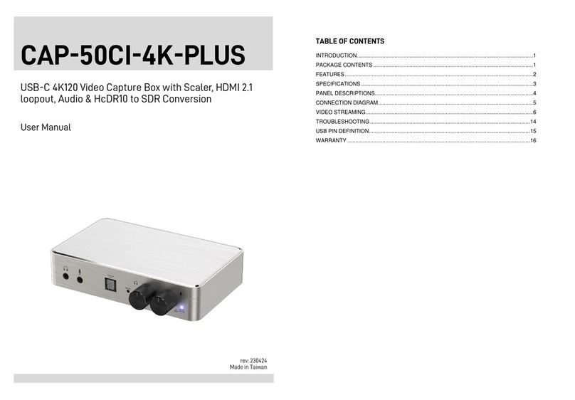 GoMax Electronics CAP-50CI-4K-PLUS Manual de usuario