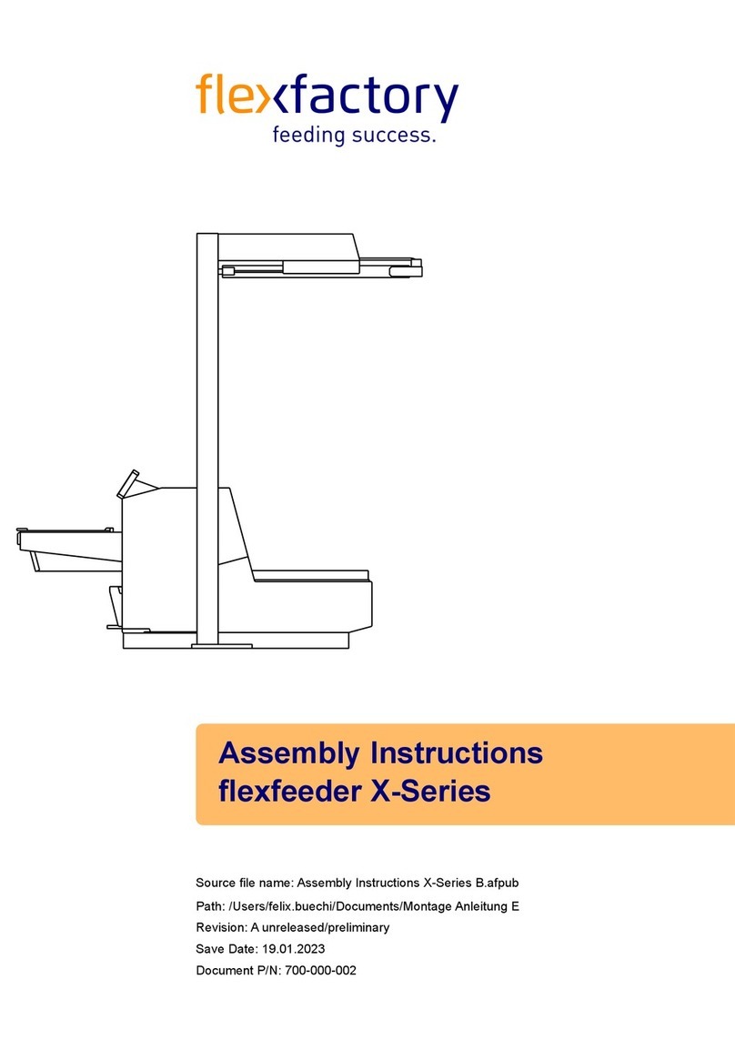 flexfactory flexfeeder X Series Manual de usuario