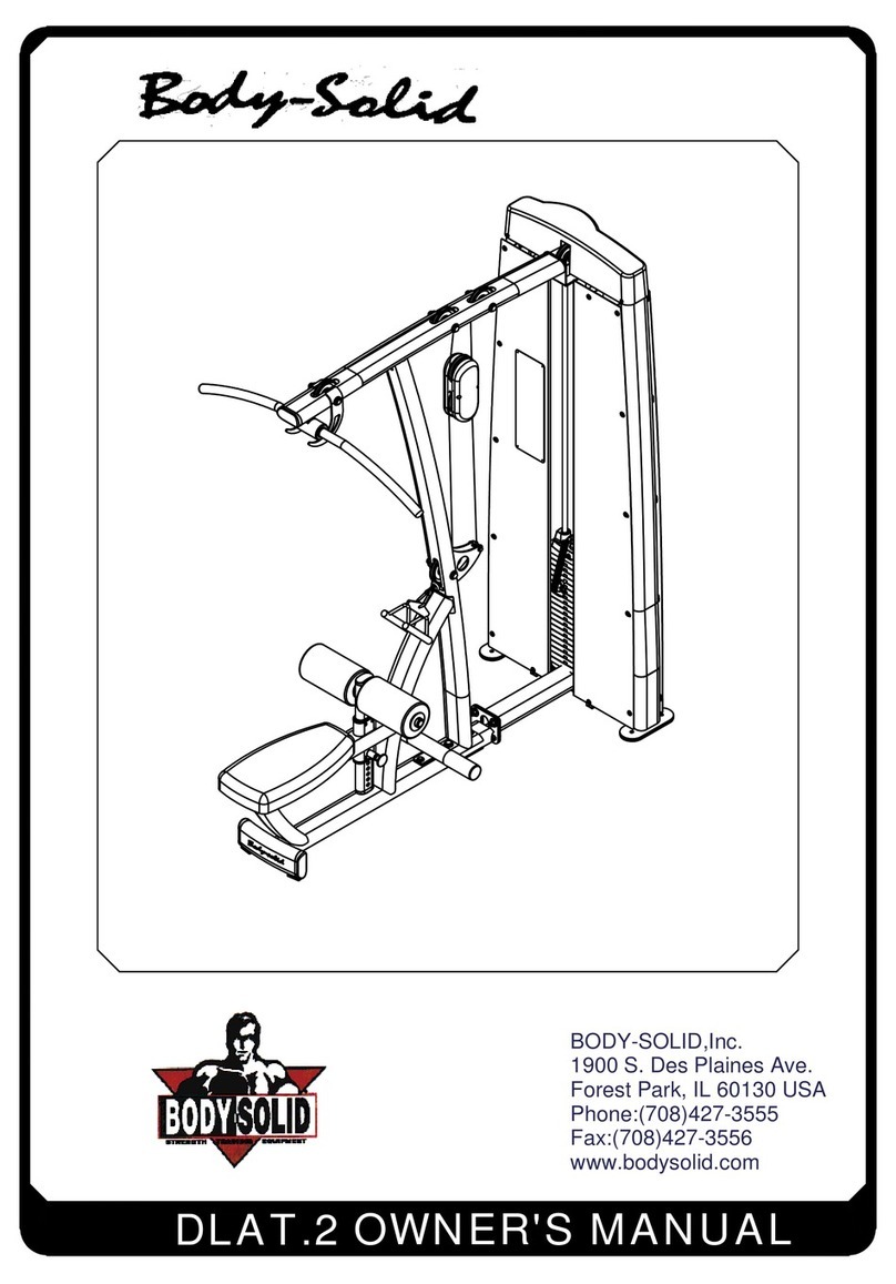 Body Solid DLAT.2 Manual de usuario Body Solid DLAT.2 Manual de usuario