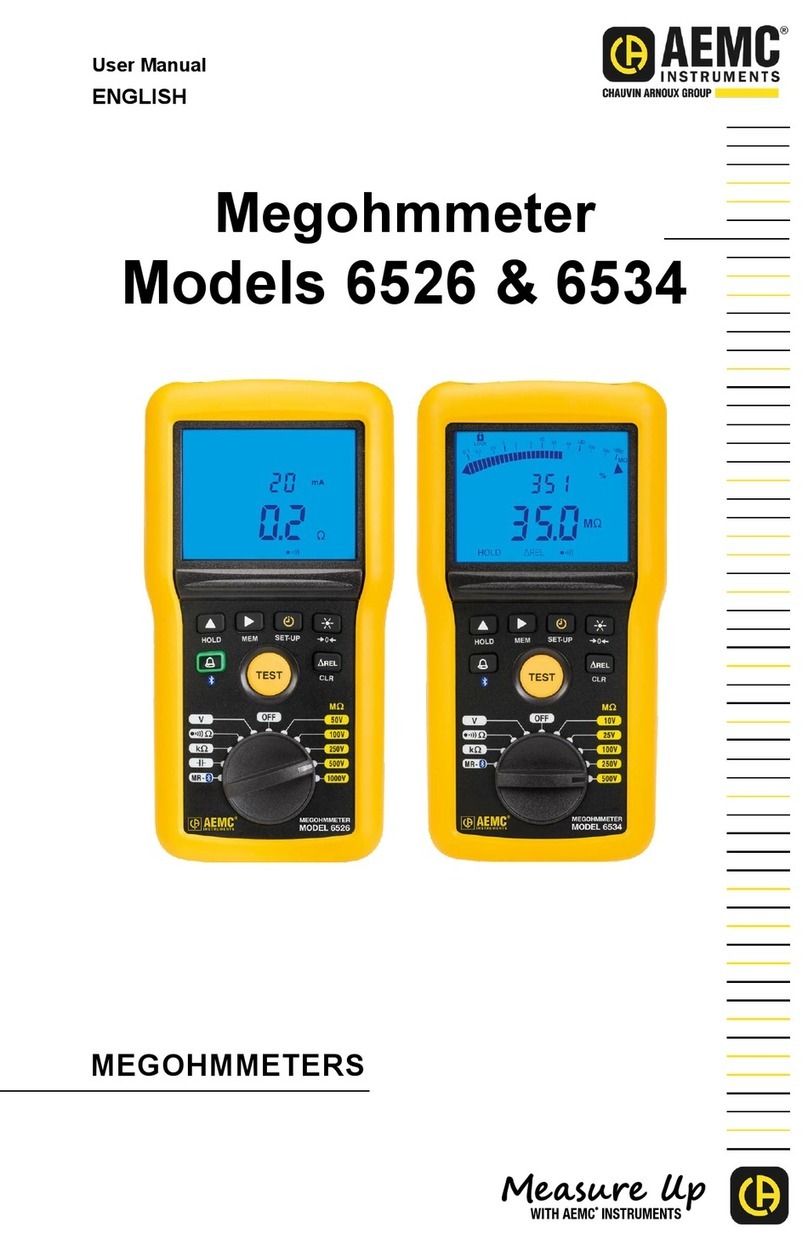 AEMC instruments 6526 Manual de usuario