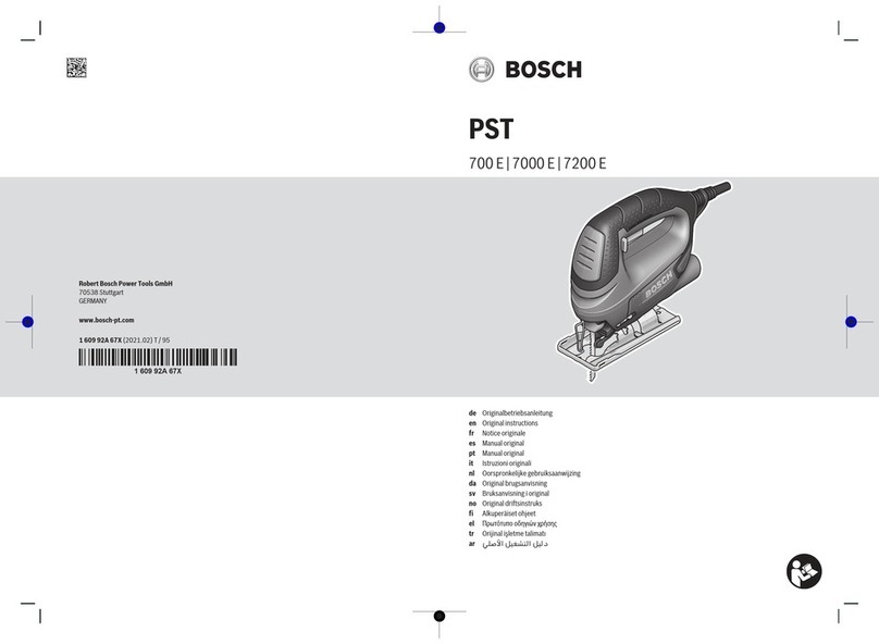 Bosch PST 7000 E Manual de usuario