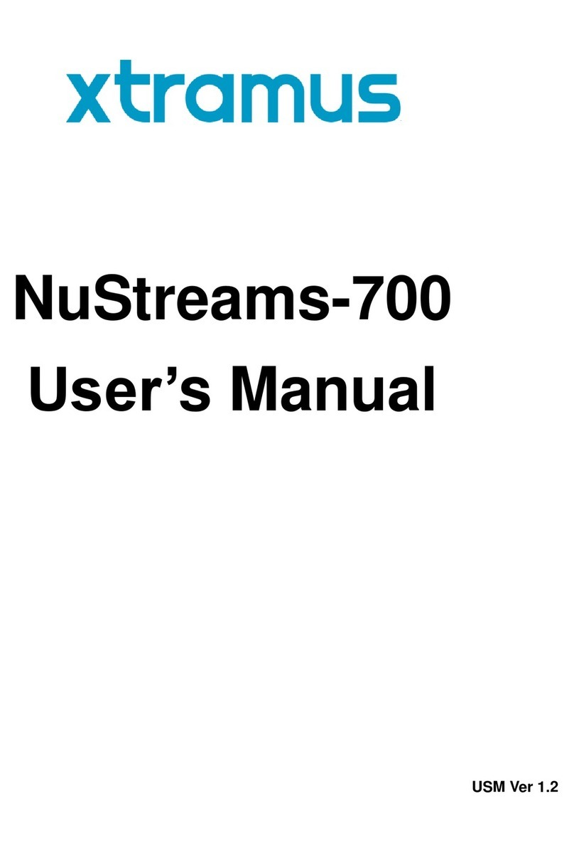 Xtramus NuStreams-700 Manual de usuario